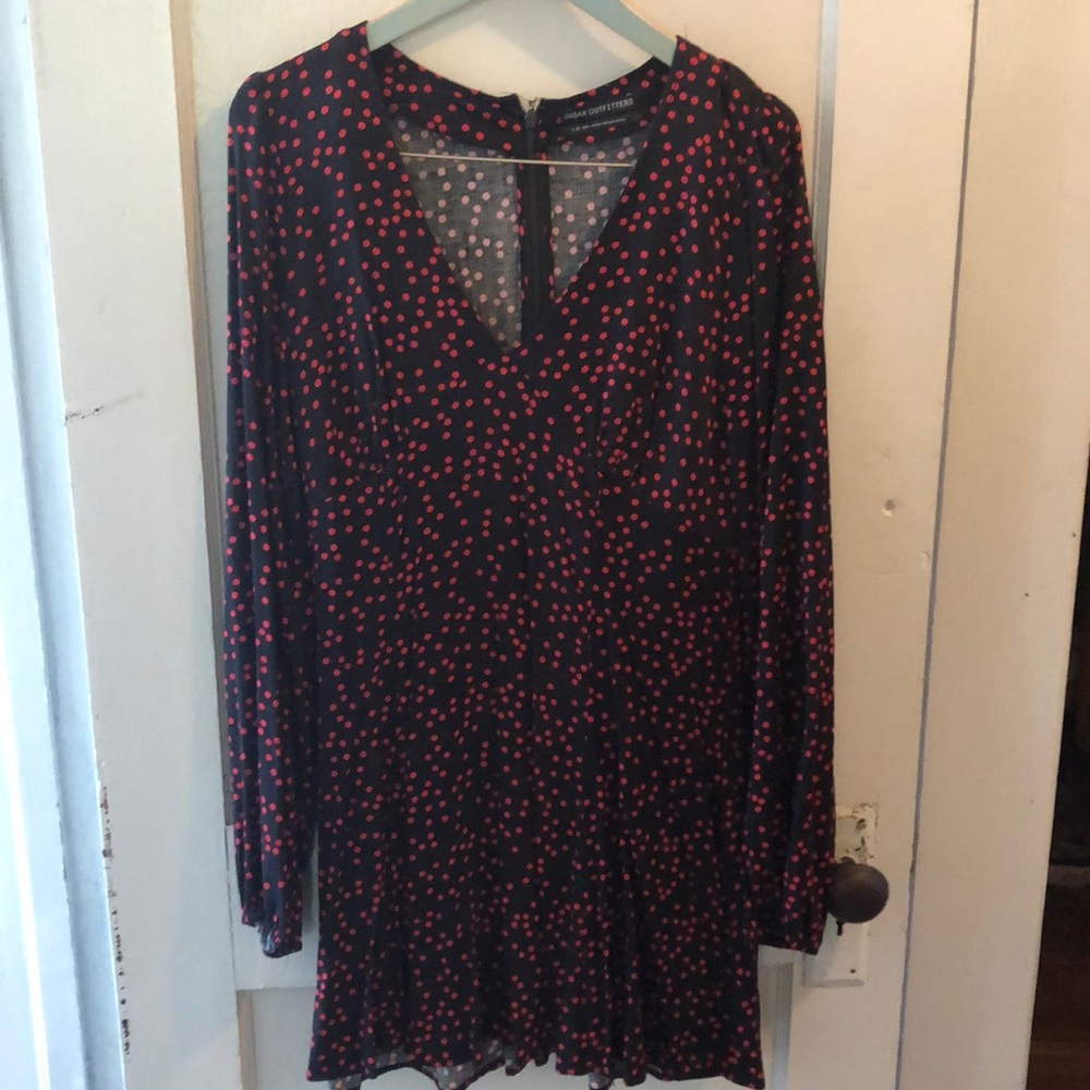 Urban Outfitters polka dot long sleeve dress